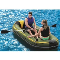 BATEAU GONFLABLE BESTWAY HYDRO FORCE + 2 RAMES + GONFLEUR -Paddle Wave Soldes bateau gonflable bestway hydro force 2 rames gonfleur 3