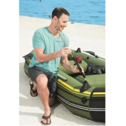 BATEAU GONFLABLE BESTWAY HYDRO FORCE + 2 RAMES + GONFLEUR -Paddle Wave Soldes bateau gonflable bestway hydro force 2 rames gonfleur 4