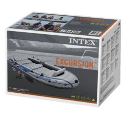 BATEAU GONFLABLE INTEX EXCURSION 5 + 2 AVIRONS + GONFLEUR -Paddle Wave Soldes bateau gonflable intex excursion 5 2 avirons gonfleur 4