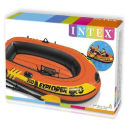 BATEAU GONFLABLE INTEX EXPLORER PRO 200 + 2 RAMES + GONFLEUR -Paddle Wave Soldes bateau gonflable intex explorer pro 200 2 rames gonfleur 2