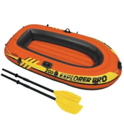 BATEAU GONFLABLE INTEX EXPLORER PRO 200 + 2 RAMES + GONFLEUR -Paddle Wave Soldes bateau gonflable intex explorer pro 200 2 rames gonfleur 3