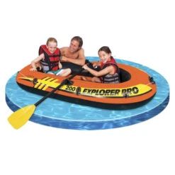 BATEAU GONFLABLE INTEX EXPLORER PRO 200 + 2 RAMES + GONFLEUR -Paddle Wave Soldes bateau gonflable intex explorer pro 200 2 rames gonfleur 4
