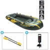 BATEAU GONFLABLE INTEX SEAHAWK 3 + 2 AVIRONS + GONFLEUR -Paddle Wave Soldes bateau gonflable intex seahawk 3 2 avirons gonfleur