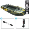 BATEAU GONFLABLE INTEX SEAHAWK 4 + 2 RAMES + GONFLEUR -Paddle Wave Soldes bateau gonflable intex seahawk 4 2 rames gonfleur