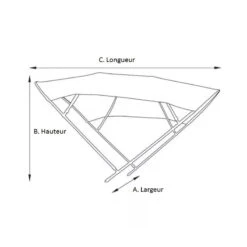 BIMINI ALU BROSSÉ 2 ARCEAUX BLEU ORANGEMARINE 150 (largeur) X 110 (hauteur) X 180 (longueur) Cm - BLEU -Paddle Wave Soldes bimini alu brosse 2 arceaux bleu orangemarine 150 largeur x 110 hauteur x 180 longueur cm bleu 2