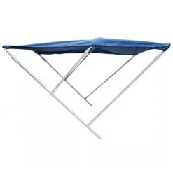 Bimini Alu Brossé 3 Arceaux - Bleu - ORANGEMARINE 185 (largeur) X 110 (hauteur) X 180 (longueur) Cm -Paddle Wave Soldes bimini alu brosse 3 arceaux bleu orangemarine 185 largeur x 110 hauteur x 180 longueur cm 2