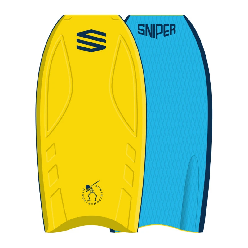 BODYBOARD SNIPER BUNCH II EPS IMPROVE SERIES 38" JAUNE/BLEU 4 BODYBOARD SNIPER BUNCH II EPS IMPROVE SERIES 38" JAUNE/BLEU – Image 2