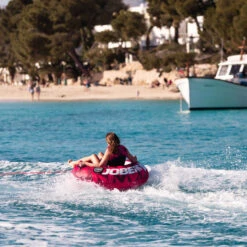 BOUEE TRACTEE JOBE RUMBLE ROSE 1 PERSONNE -Paddle Wave Soldes bouee tractee jobe rumble rose 1 personne 2