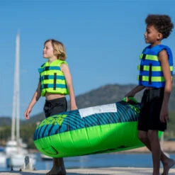 JOBE Bouee Tractee Rumble Package 1 Personne Teal -Paddle Wave Soldes bouee tractee rumble package 1 personne teal 7