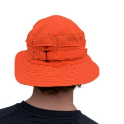 Chapeau Surf Performance Orange Fluo VAIKOBI -Paddle Wave Soldes chapeau surf performance orange fluo vaikobi 2