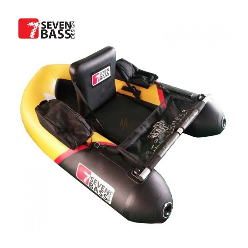 FLOAT TUBE SEVEN BASS BRIGAD RACING 160 NOIR/JAUNE 4 FLOAT TUBE SEVEN BASS BRIGAD RACING 160 NOIR/JAUNE – Image 2