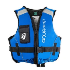 GILET AQUADESIGN SLIDER 50N BLANC/BLEU -Paddle Wave Soldes gilet aquadesign slider 50n blanc bleu 1