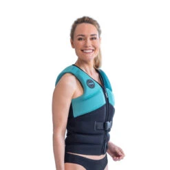GILET DE FLOTTAISON JOBE UNIFY VEST FEMME BLEU TURQUOISE -Paddle Wave Soldes gilet de flottaison jobe unify vest femme bleu turquoise 2