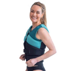 GILET DE FLOTTAISON JOBE UNIFY VEST FEMME BLEU TURQUOISE -Paddle Wave Soldes gilet de flottaison jobe unify vest femme bleu turquoise 4