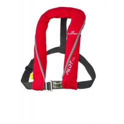 GILET DE SAUVETAGE GONFLABLE PLASTIMO AUTOMATIQUE PILOT 165 AVEC HARNAIS ROUGE -Paddle Wave Soldes gilet de sauvetage gonflable plastimo automatique pilot 165 avec harnais rouge 1