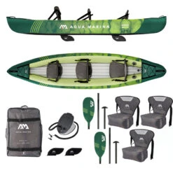 KAYAK AQUA MARINA RIPPLE 3 PERSONNES 370 -Paddle Wave Soldes kayak aqua marina ripple 3 personnes 370 1