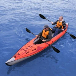 KAYAK GONFLABLE ADVANCED ELEMENTS FRAME CONVERTIBLE ELITE ROUGE -Paddle Wave Soldes kayak gonflable advanced elements frame convertible elite rouge 3