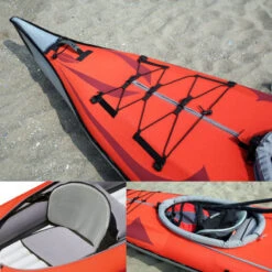 KAYAK GONFLABLE ADVANCED ELEMENTS FRAME CONVERTIBLE ELITE ROUGE -Paddle Wave Soldes kayak gonflable advanced elements frame convertible elite rouge 4