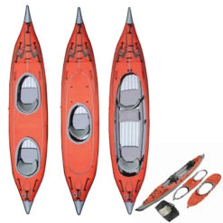 KAYAK GONFLABLE ADVANCED ELEMENTS FRAME CONVERTIBLE ROUGE -Paddle Wave Soldes kayak gonflable advanced elements frame convertible rouge 2