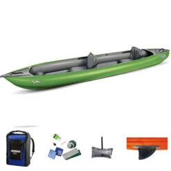 KAYAK GUMOTEX SOLAR VERT 2 PLACES -Paddle Wave Soldes kayak gumotex solar vert 2 places 1