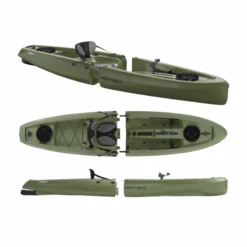 Kayak Modulable Point 65 Mojito SOLO Angler Peche Vert -Paddle Wave Soldes kayak modulable point 65 mojito solo angler peche vert 1