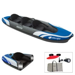 KAYAK SEVYLOR HUDSON KCC360 BLEU -Paddle Wave Soldes kayak sevylor hudson kcc360 bleu 1