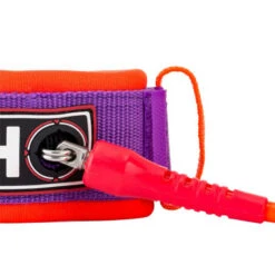 LEASH BODY BOARD HOWZIT ORANGE/VIOLET -Paddle Wave Soldes leash body board howzit orange violet 2