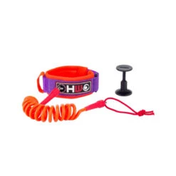 LEASH BODY BOARD HOWZIT ORANGE/VIOLET -Paddle Wave Soldes leash body board howzit orange violet 3
