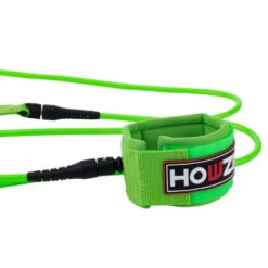 LEASH SURF HOWZIT VERT FLUO DIAMETRE 6MM -Paddle Wave Soldes leash surf howzit vert fluo diametre 6mm 6