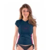 LYCRA JOBE V-NECK FEMME BLEU 1 LYCRA JOBE V-NECK FEMME BLEU -Paddle Wave Soldes lycra jobe v neck femme bleu