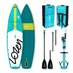 PADDLE GONFLABLE LOZEN 10.8 BLEU -Paddle Wave Soldes paddle gonflable lozen 108 bleu 2021 1