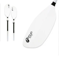 PAGAIE KAYAK AQUADESIGN WHITE 2 PARTIES 215CM 10 PAGAIE KAYAK AQUADESIGN WHITE 2 PARTIES 215CM -Paddle Wave Soldes pagaie kayak aquadesign white 2 parties 215cm 1