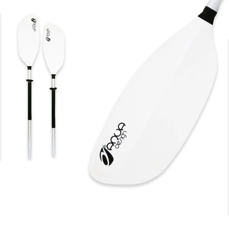 PAGAIE KAYAK AQUADESIGN WHITE 2 PARTIES 215CM 3 PAGAIE KAYAK AQUADESIGN WHITE 2 PARTIES 215CM