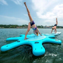 PLATEFORME YOGA GONFLABLE AQUA MARINA YOGA DOCK 2023 -Paddle Wave Soldes plateforme yoga gonflable aqua marina yoga dock 2023 4