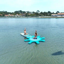 PLATEFORME YOGA GONFLABLE AQUA MARINA YOGA DOCK 2023 -Paddle Wave Soldes plateforme yoga gonflable aqua marina yoga dock 2023 8