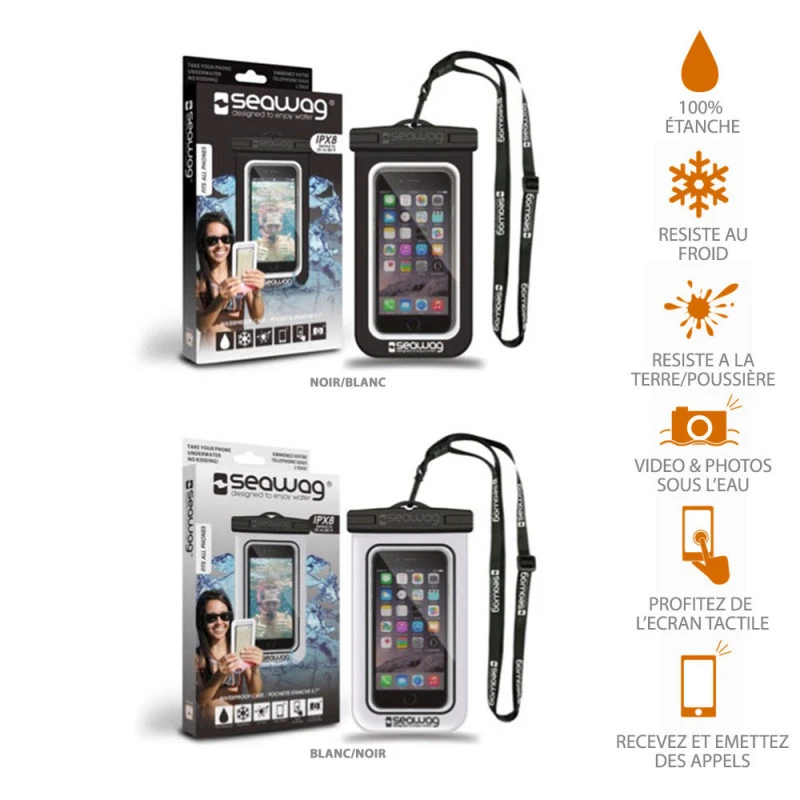 POCHETTE ETANCHE SMARTPHONE SEAWAG NOIRE 4 POCHETTE ETANCHE SMARTPHONE SEAWAG NOIRE – Image 2