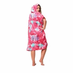 PONCHO AFTER BIG LEAVES BURNT PINK 7 PONCHO AFTER BIG LEAVES BURNT PINK -Paddle Wave Soldes poncho after big leaves burnt pink 2