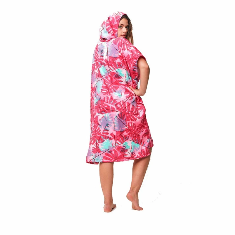 PONCHO AFTER BIG LEAVES BURNT PINK 5 PONCHO AFTER BIG LEAVES BURNT PINK – Image 3