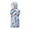 PONCHO AFTER ENFANT SKETCHBOOK BLUE -Paddle Wave Soldes poncho after enfant sketchbook blue