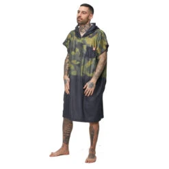 PONCHO AFTER MICROFIBER MILITARY GREEN 8 PONCHO AFTER MICROFIBER MILITARY GREEN -Paddle Wave Soldes poncho after microfiber military green 1