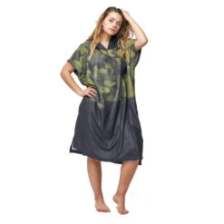 PONCHO AFTER MICROFIBER MILITARY GREEN 9 PONCHO AFTER MICROFIBER MILITARY GREEN -Paddle Wave Soldes poncho after microfiber military green 2