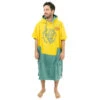 All-In PONCHO ALL IN BUMPY JAUNE/VERT -Paddle Wave Soldes poncho all in bumpy jaune vert
