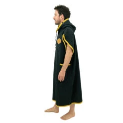 All-In PONCHO ALL IN LIGHT NOIR/JAUNE -Paddle Wave Soldes poncho all in light noir jaune 2