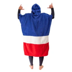 All-In PONCHO ALL IN V COUNTRIES BLEU/BLANC/ROUGE -Paddle Wave Soldes poncho all in v countries bleu blanc rouge 3