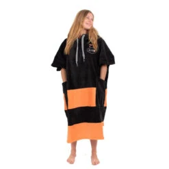 All-In PONCHO ALL IN V FLASH CORAIL/NOIR -Paddle Wave Soldes poncho all in v flash corail noir 1