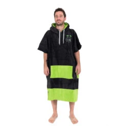 All-In PONCHO ALL IN V FLASH VERT/NOIR -Paddle Wave Soldes poncho all in v flash vert noir 1