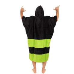 All-In PONCHO ALL IN V FLASH VERT/NOIR -Paddle Wave Soldes poncho all in v flash vert noir 3