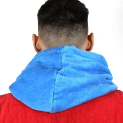 Poncho Howzit Bleu/rouge -Paddle Wave Soldes poncho howzit bleu rouge 7