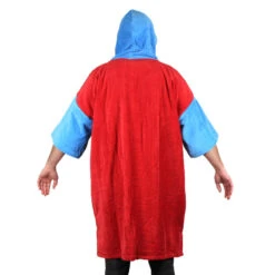 Poncho Howzit Bleu/rouge -Paddle Wave Soldes poncho howzit bleu rouge 9