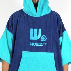 Poncho Howzit Bleu/vert TU 15 Poncho Howzit Bleu/vert TU -Paddle Wave Soldes poncho howzit bleu vert tu 3